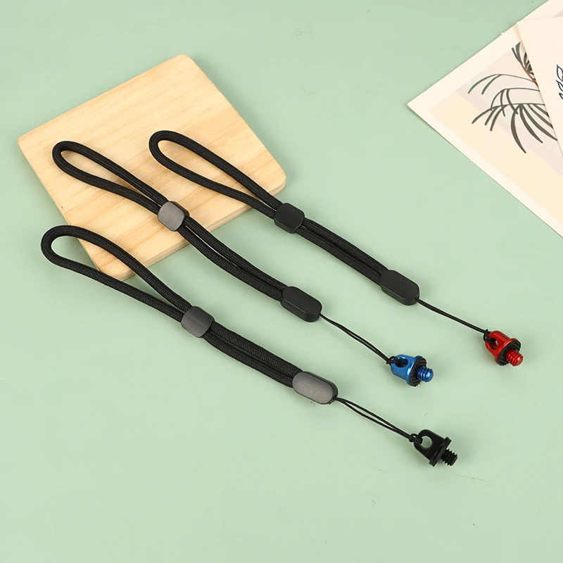 1/4 بوصة مقبض الكاميرا المسمار 1/4 "D حلقة محول مع قابل للتعديل اليد معصمه الحبل حزام الرافعة ل ترايبود استوديو الصور