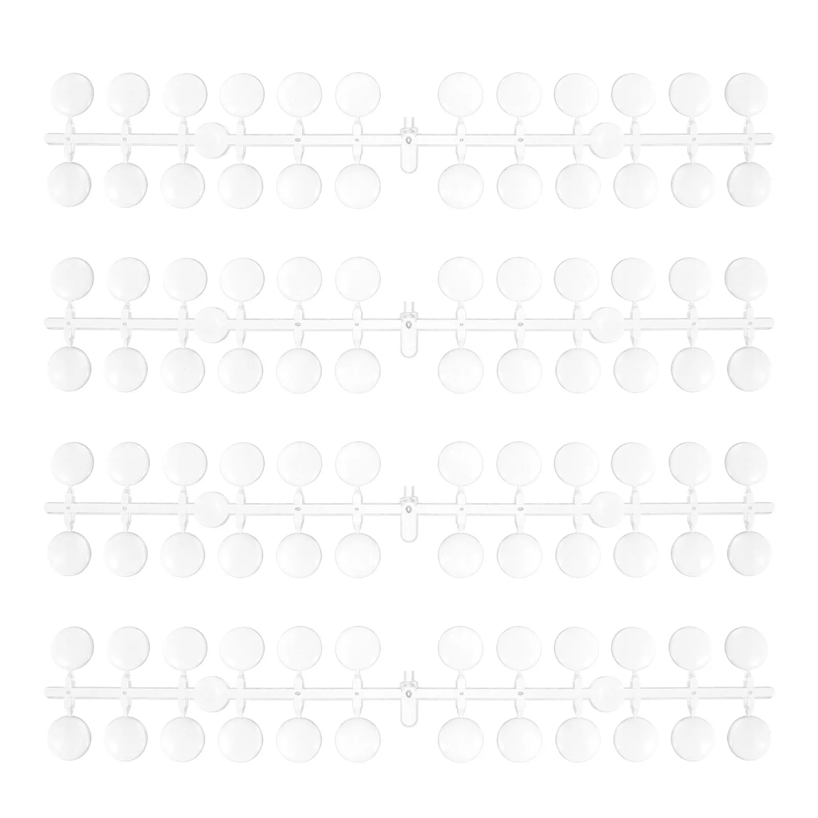 5Sets Nail Tips Color Chart Professional Round Color Plates for Nail DIY Accessory Manicure Practice Display Nails Art Tools