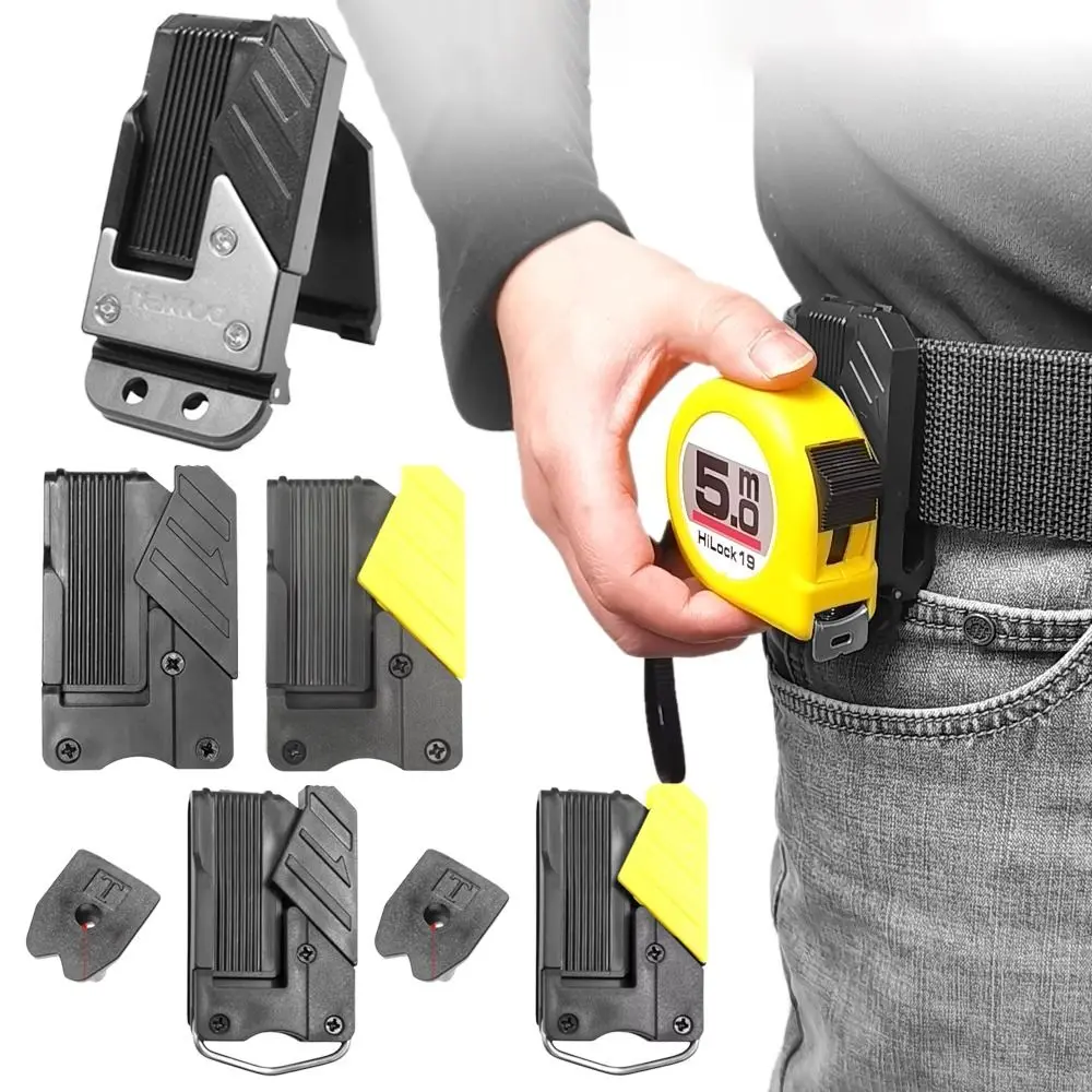 DIY Universal Quick Release Buckle Quick Attach ABS Tape Measure Holder Portable Non-slip Waist Buckle Electric Drill