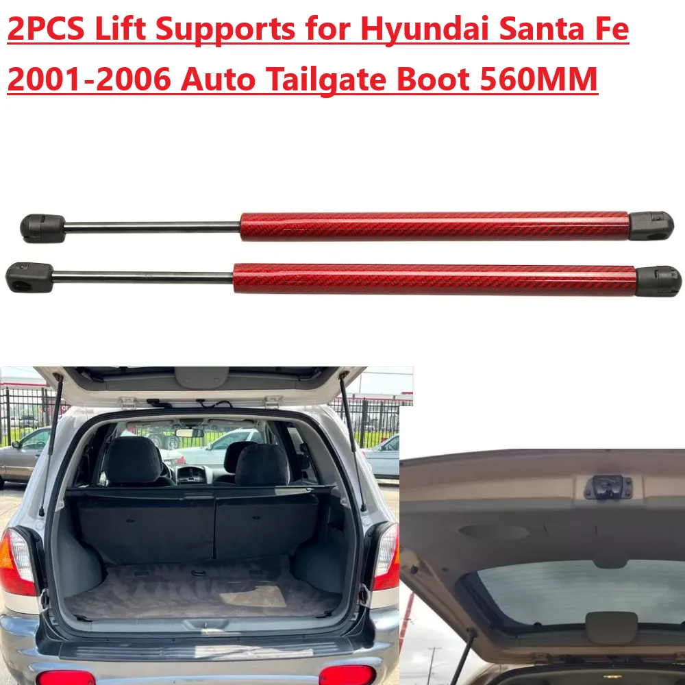 2PCS Back Damper For Hyundai Santa Fe MK1 SM Santa FÉ I SM SUV 2000-2006 Rear Tailgate Boot Gas Spring Struts Prop Lift Support