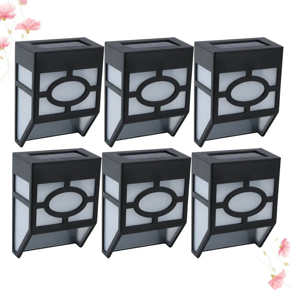 

6 Pcs Sunlight Solar Lamp Outdoor Garden Lighting Energy Led Lights for Wall Power