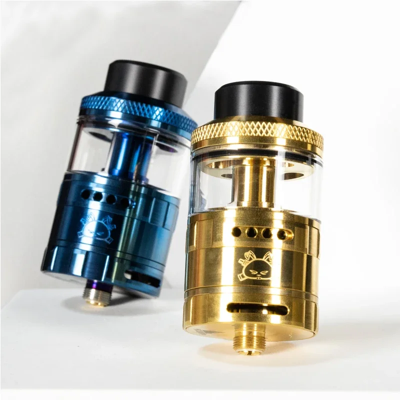 ถัง RTA แบบกระต่ายอ้วนแท้ความจุ5.5มล. ระบบการไหลของอากาศแบบคู่ RTA พร้อม0.37ohm Ni FAT clapton