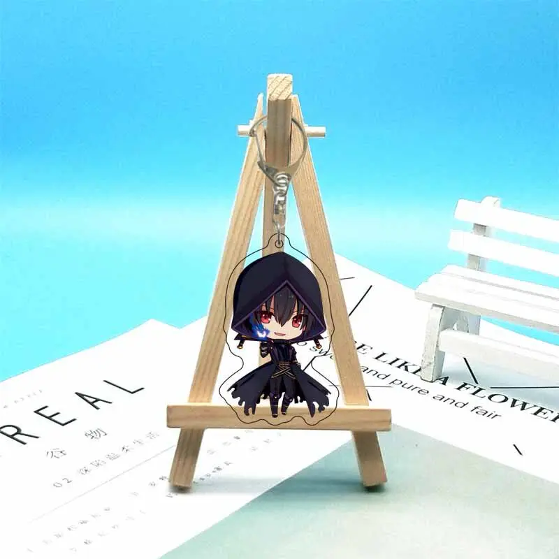 55MM Anime The Eminence in Shadow Figure‌ Mundane Mann Claire Kageno Cid Kageno‌ Alpha Beta Gamma Acrylic Keychain Cute Gifts
