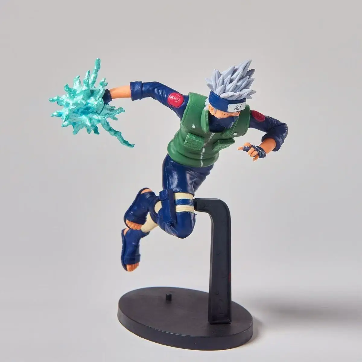 Naruto Anime Figure Shippuuden Hatake Kakashi  Battle Posture Raikiri Kakashi Action Figure Model Collection Toys Gifts 19CM