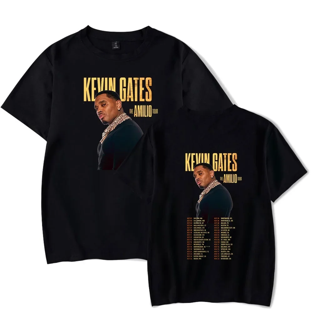 Kevin Gates The Amilio Tour T-Shirts Merch Women Clothes Trend Casual Short Sleeve Top