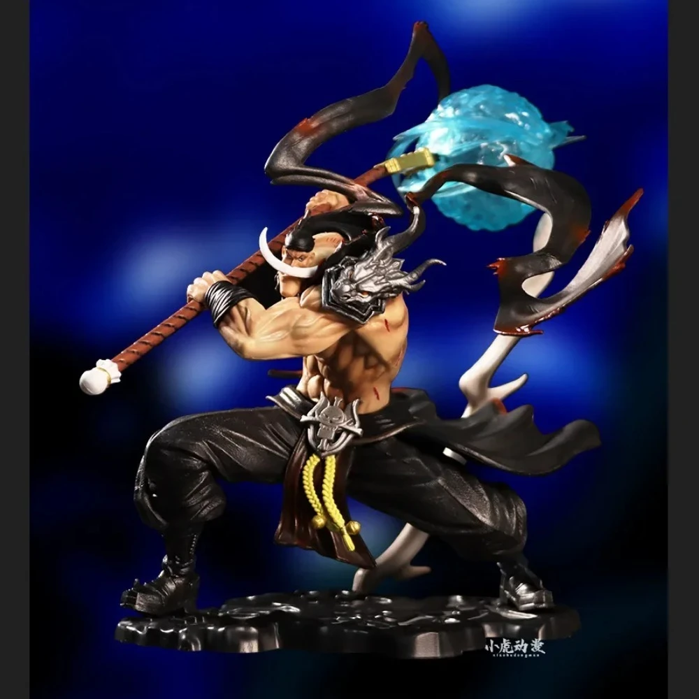 

29cm White Beard Edward Newgate Anime One Pieceed Four Emperors Tiens Luminous Action Figure Collectible Model Toy Birthday Gift