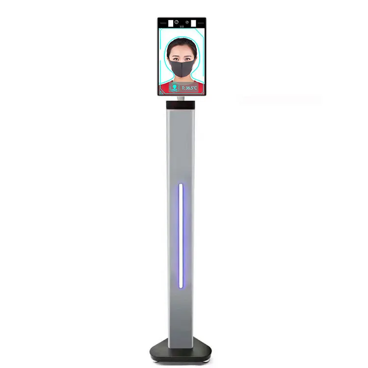 8 inch high definition LCD display with face recognition /Body temperature testing/ Hand washing/ Attendance punch function
