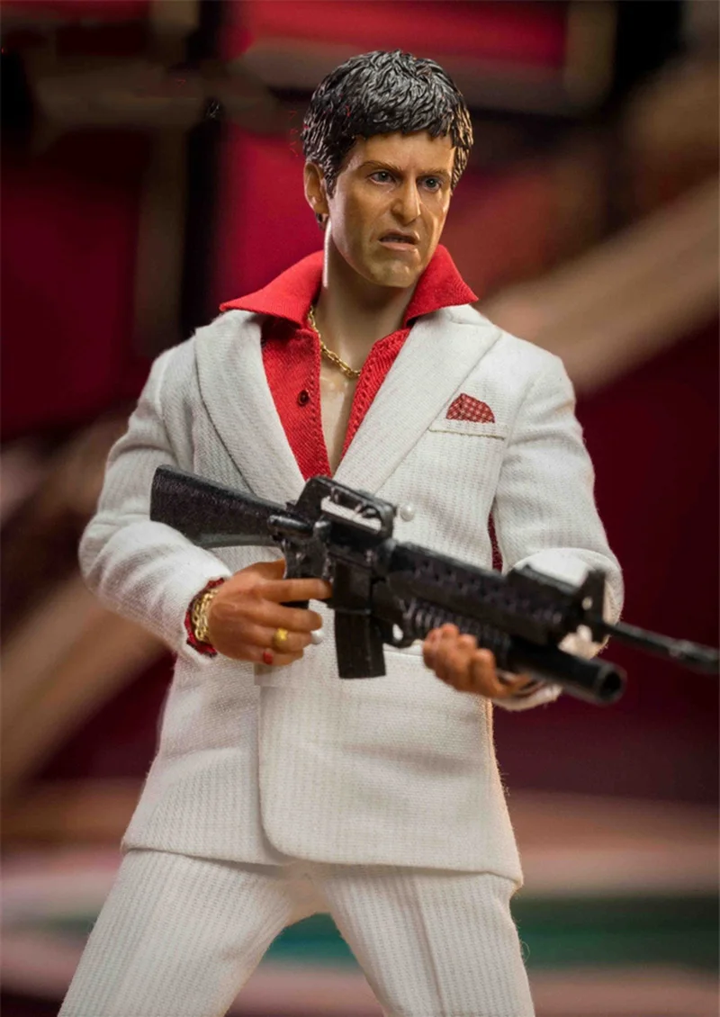 Ensemble complet de figurines d'action Shlavabo Toys, planchers face Tony Montana, Al Pac37, Hot Blooded Gastronomie, Youth 6 amaran, 002, 1/12, en stock