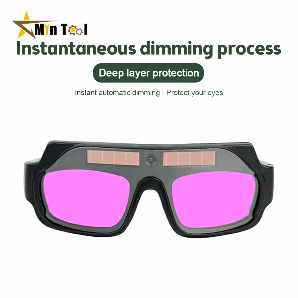 Automatic Darkening Dimming Welding Glasses Anti-glare Argon Arc Welder Eye Protection Goggles Tool