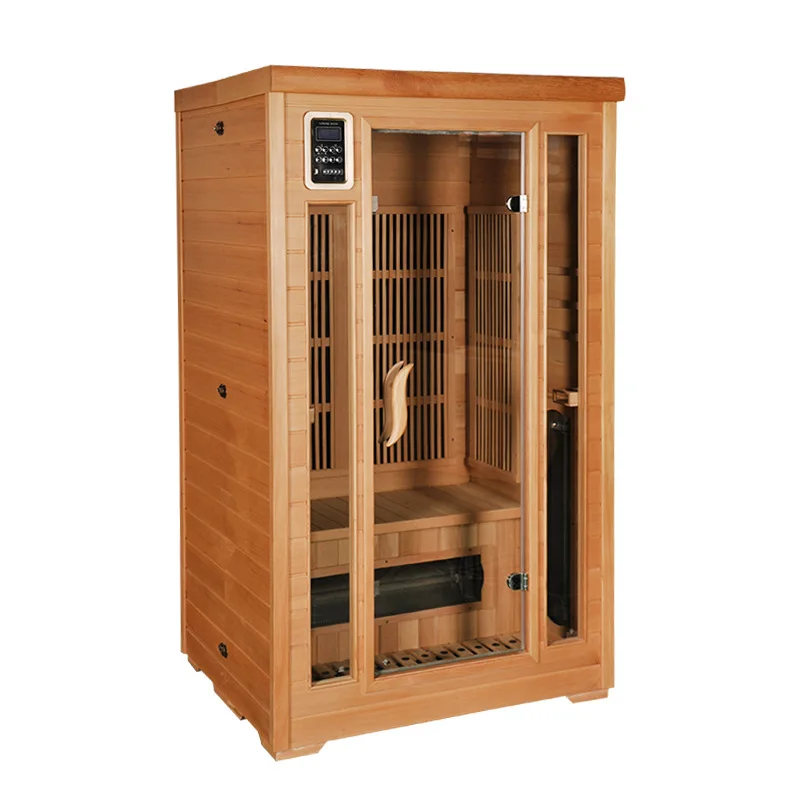 

Коммерческая паровая сауна с карбоновой панелью, двойным большим стеклянным ограждением, для дома и бизнеса, с функцией световолновой терапии