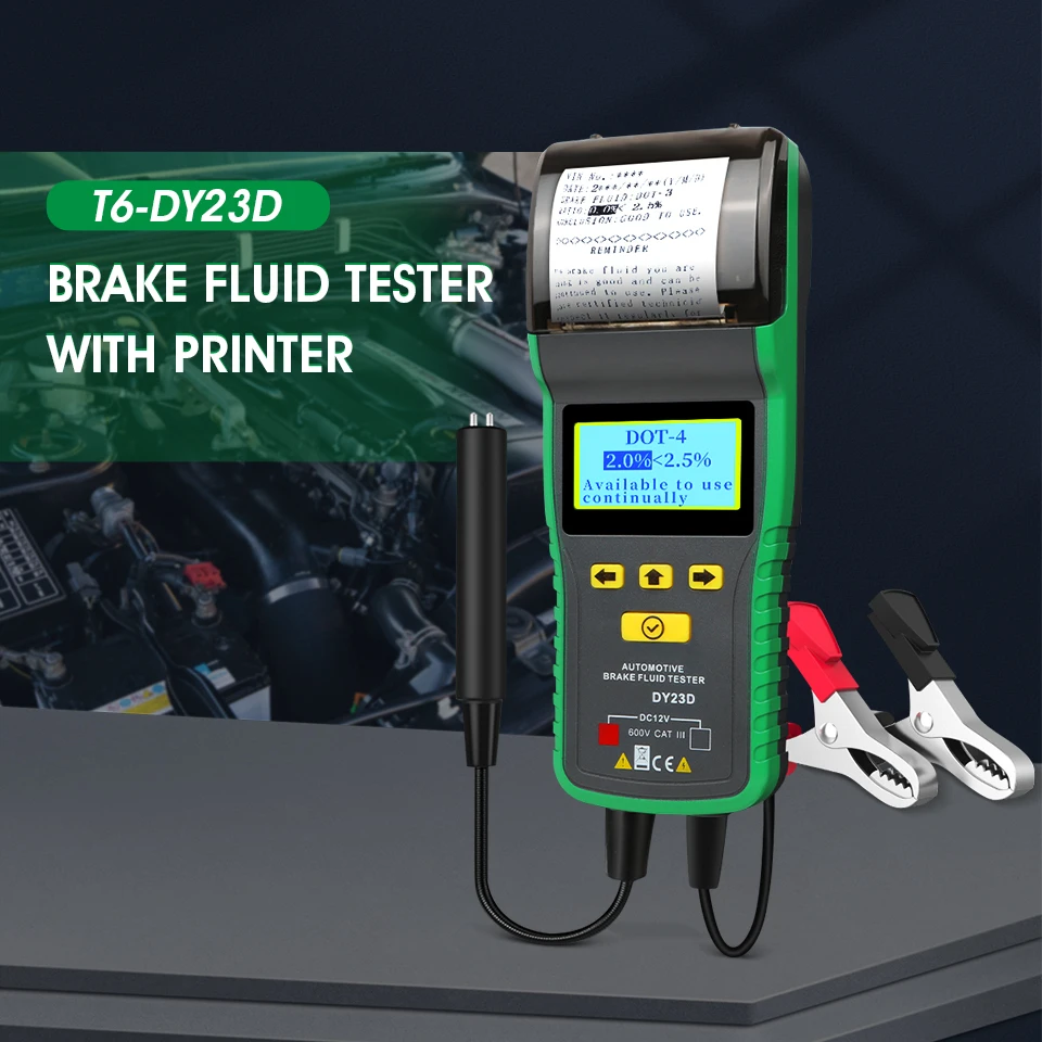 

Brake Fluid Tester with Printer, It Testing Water Content of Brake Fluid, Equipped with Printing Function, LCD Display