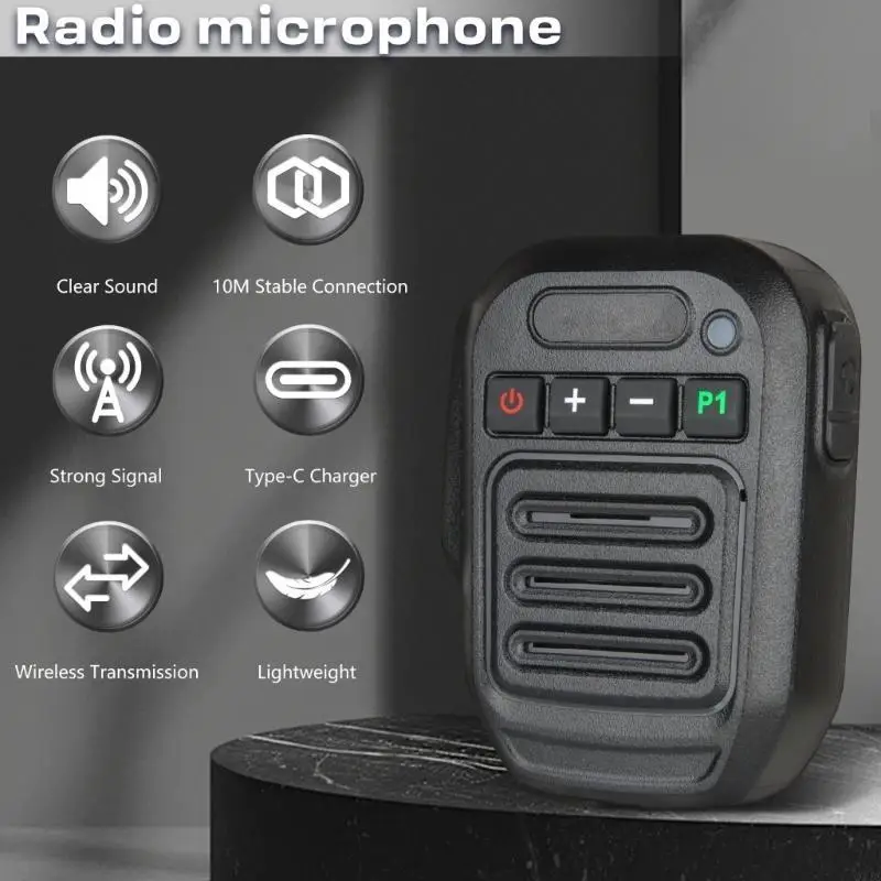 Q1JC Disceer Microphone для K Connector Connecter Двухчастотный радиосвязь.