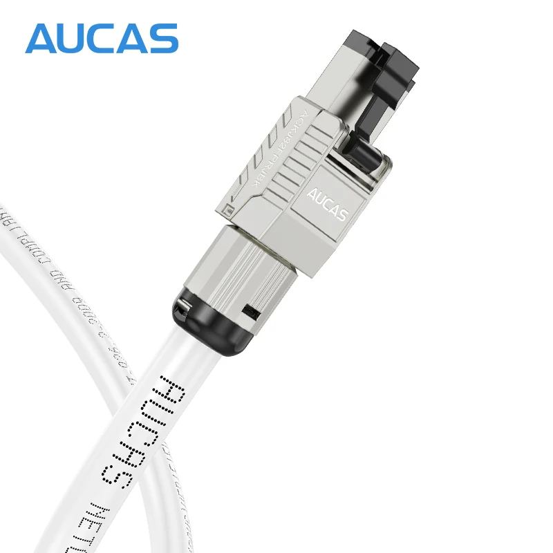AUCAS Cat8 40Gbps SFTP Super Speed RJ45 Network LSZH Lan Cable for Router Laptop PC Ethernet Patch Cord Wire Line