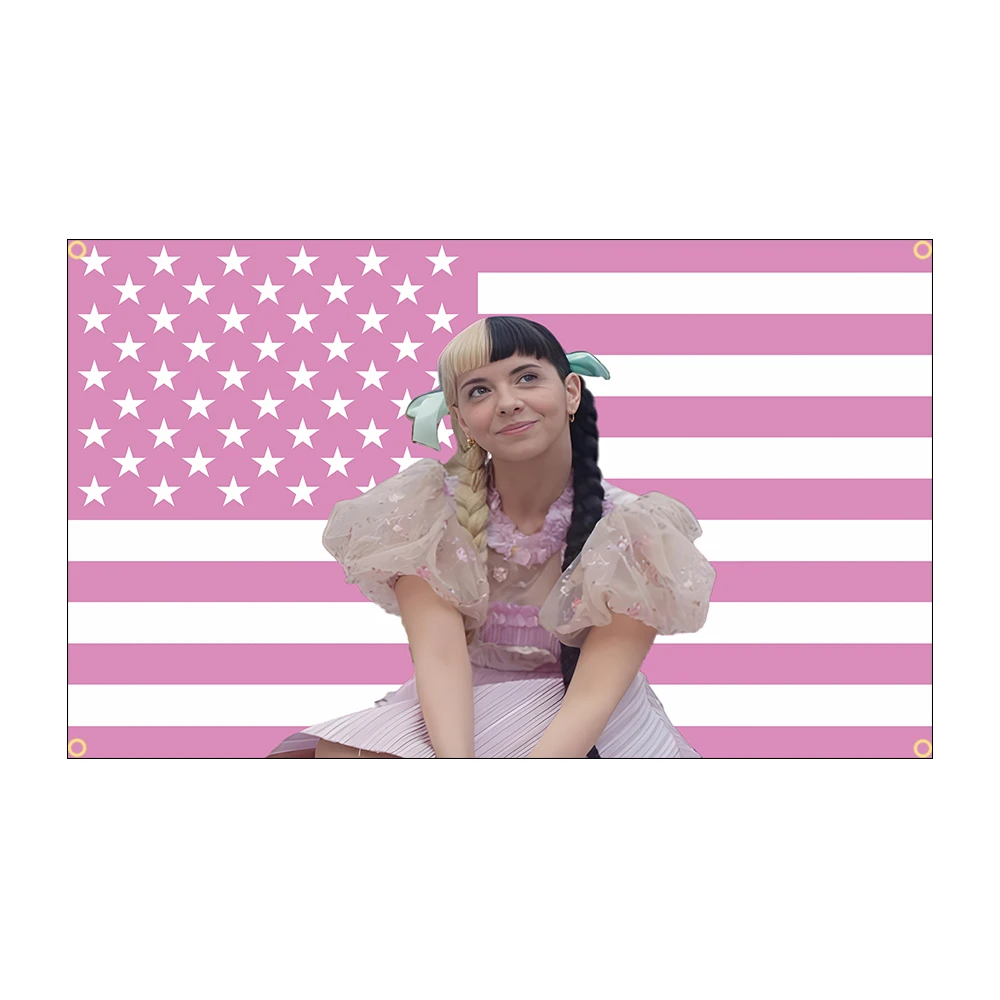 90X150CM Melanie Martinezs Flag Tapestry Pop Singer Home Decor Wall Hanging Dorm Backdrop Party Concert Banner
