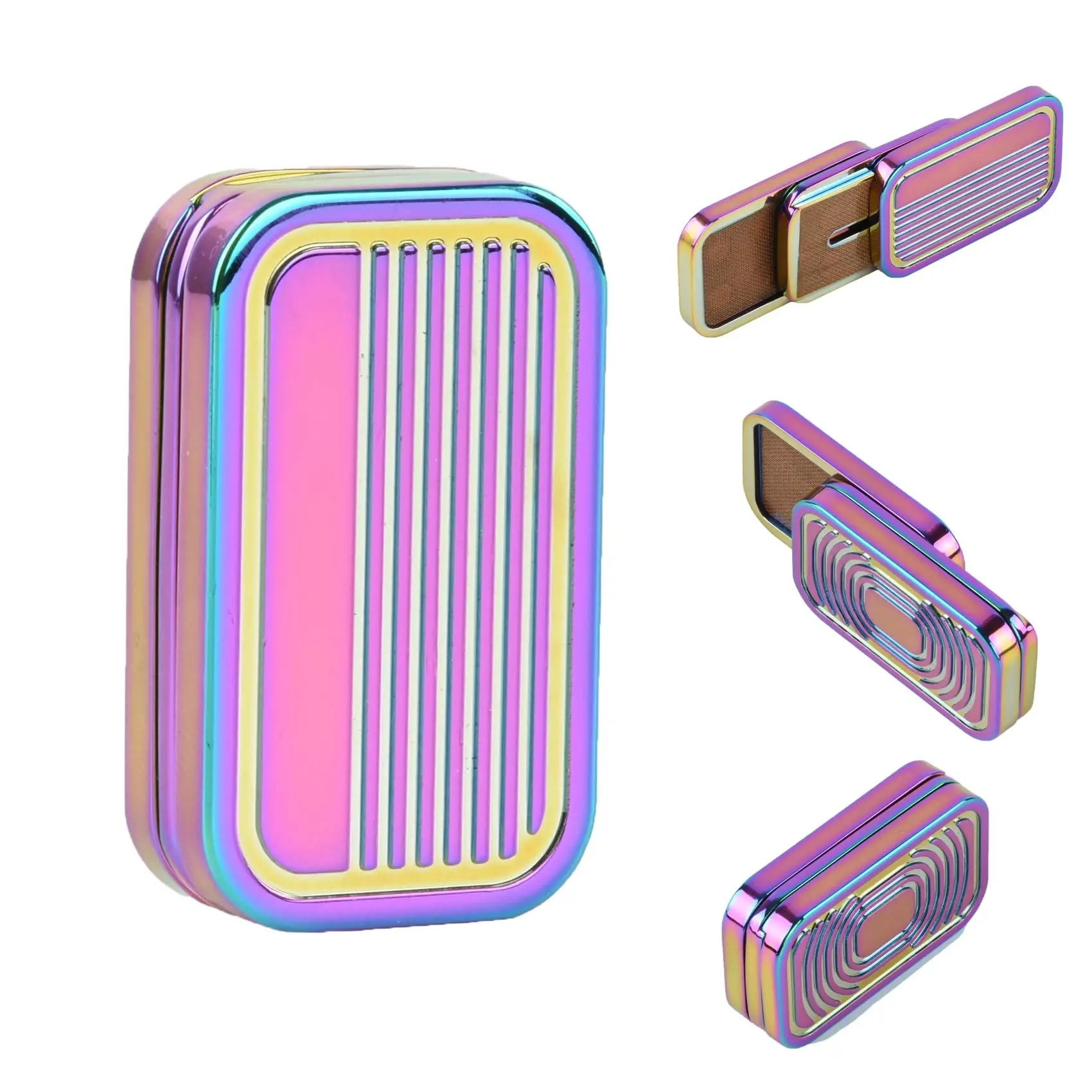 لعبة تململ منزلق معدني مغناطيسي لتخفيف التوتر وتدريبات مرونة الإصبع ألعاب محمولة للأطفال والمراهقين والكبار #1