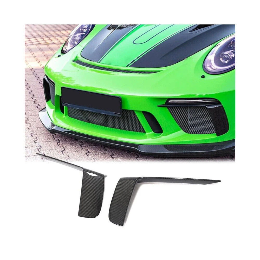 

Dry Carbon Fog Lamp Splitters Cover Canard Fins Fit for Porsche 911 GT3 RS Coupe