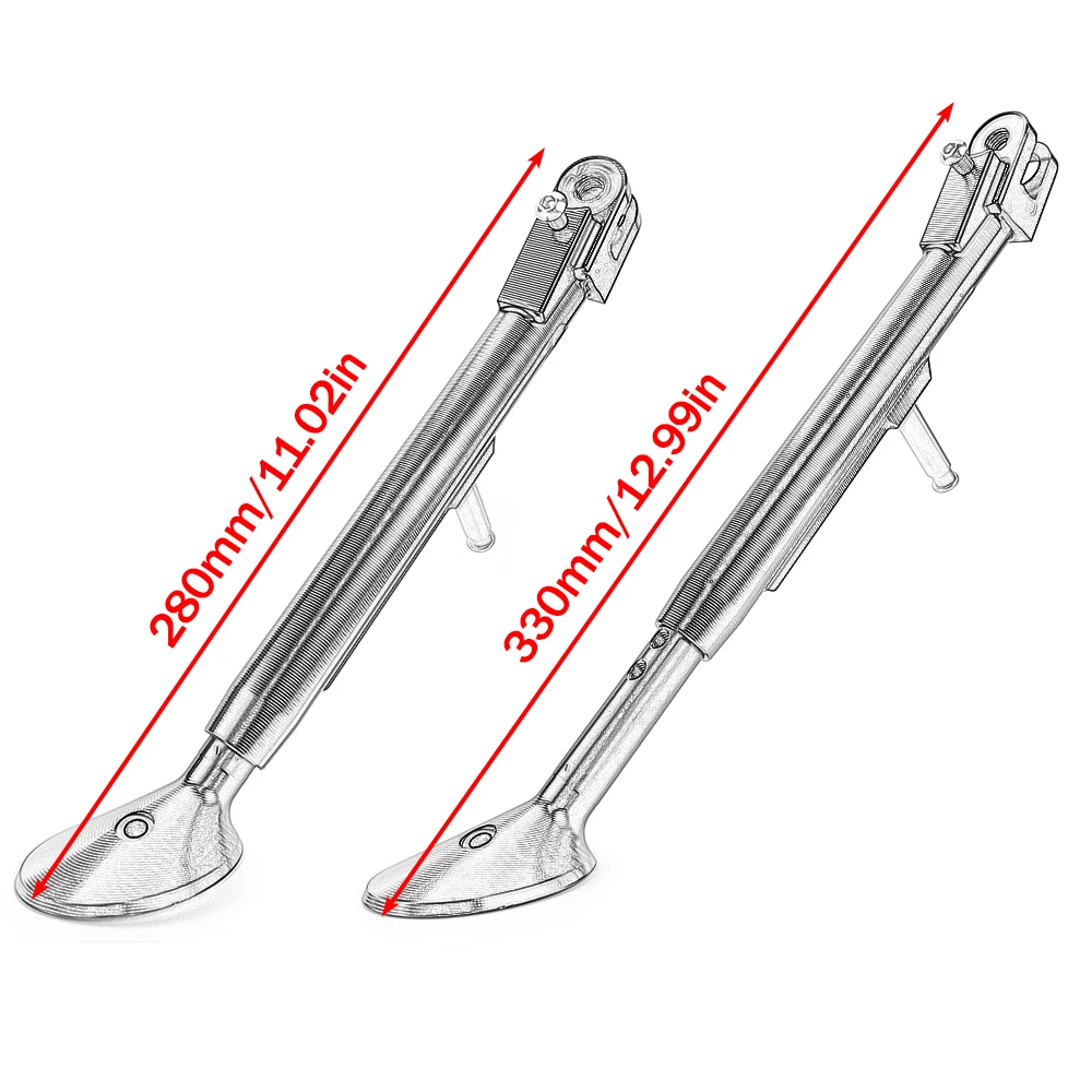 ZX 4R 4RR CNC Aluminium Adjustable Kickstand Foot Side Stand Support For Kawasaki Ninja ZX-4R ZX-4RR ZX4R ZX4RR 2023 2024 ﻿