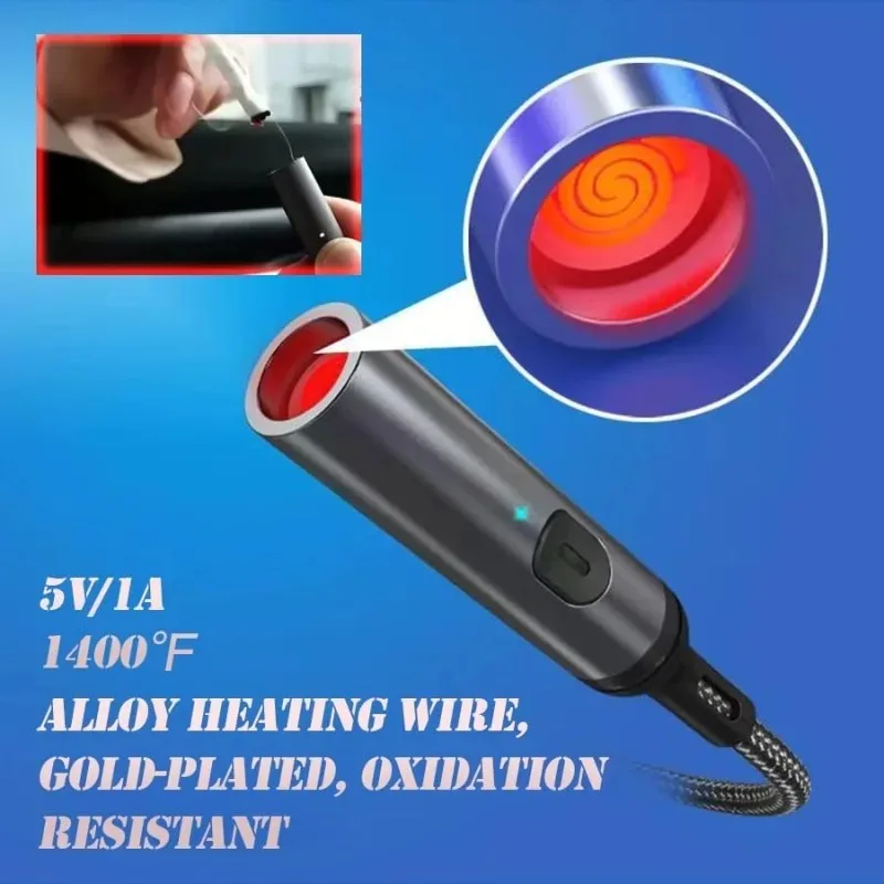 Best-selling Mini Portable Windproof Lighter, Car Cigarette Electric Lighter , Mobile Phone & USB Charger with Type C Power