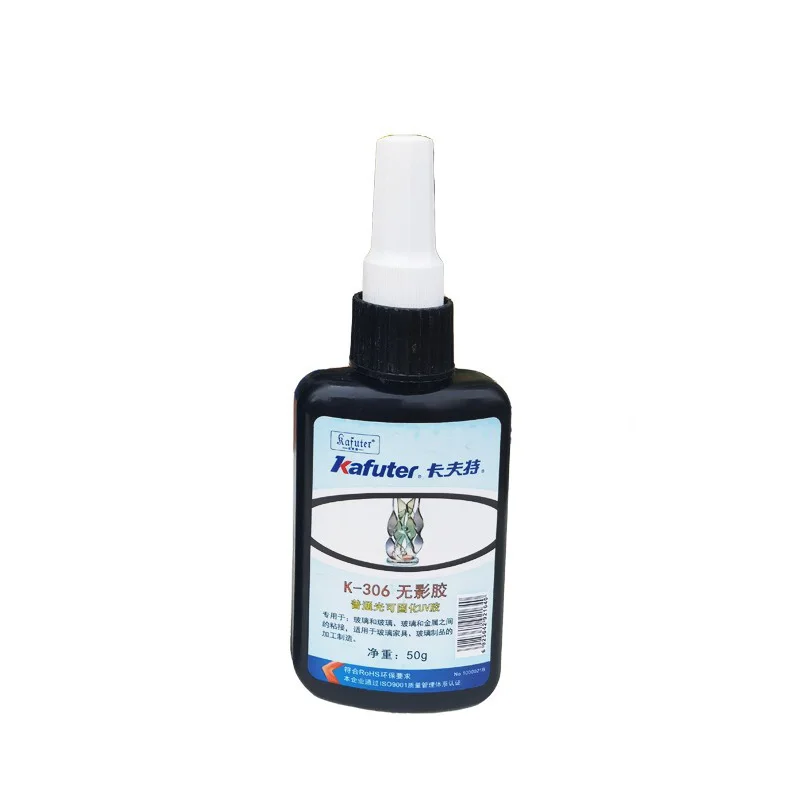 Kraft K-306 shadowless glue, ordinary light curable UV glue, transparent and seamless UV glue, large discount