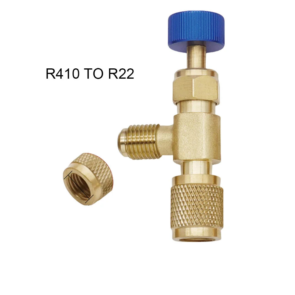 Refrigeration Charge Tool As Shown In The Figure R410A R22 Adapter Robust Copper Construction Adjustable Safety Valve