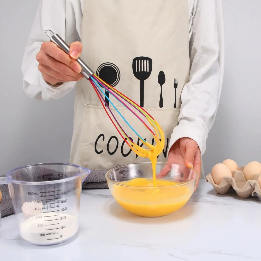 Silicone Whisk Versatile Cooking Utensil Ergonomic Design Ergonomic Silicone Utensil Top-selling Egg Whisk 10 Inch Whisk Durable