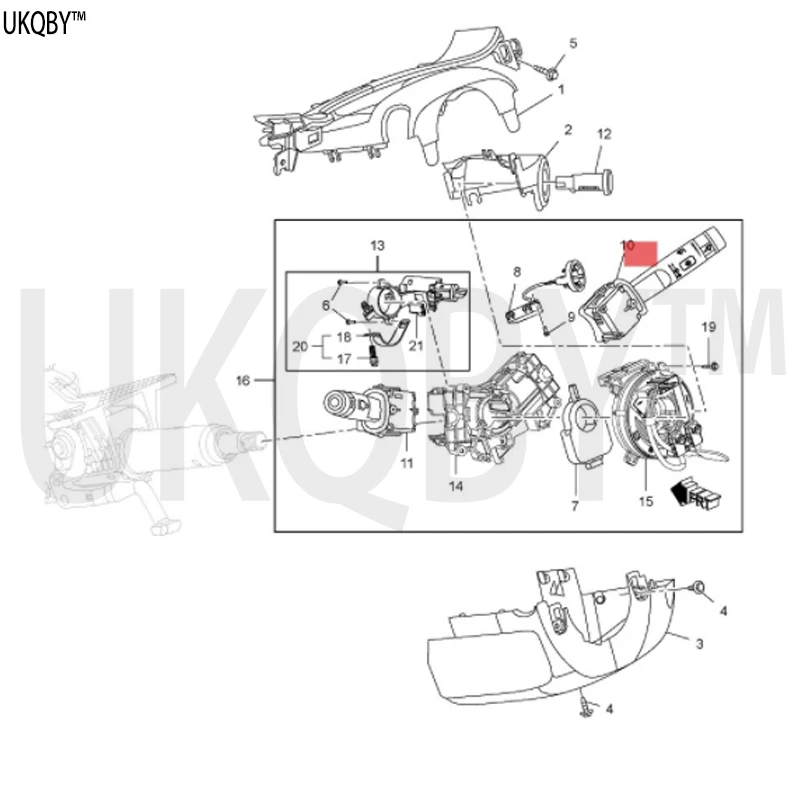 Steering combination switch, headlight switch, steering switch 13243595 13500649 23478437 95433824 95994799 20964884 13303271 13
