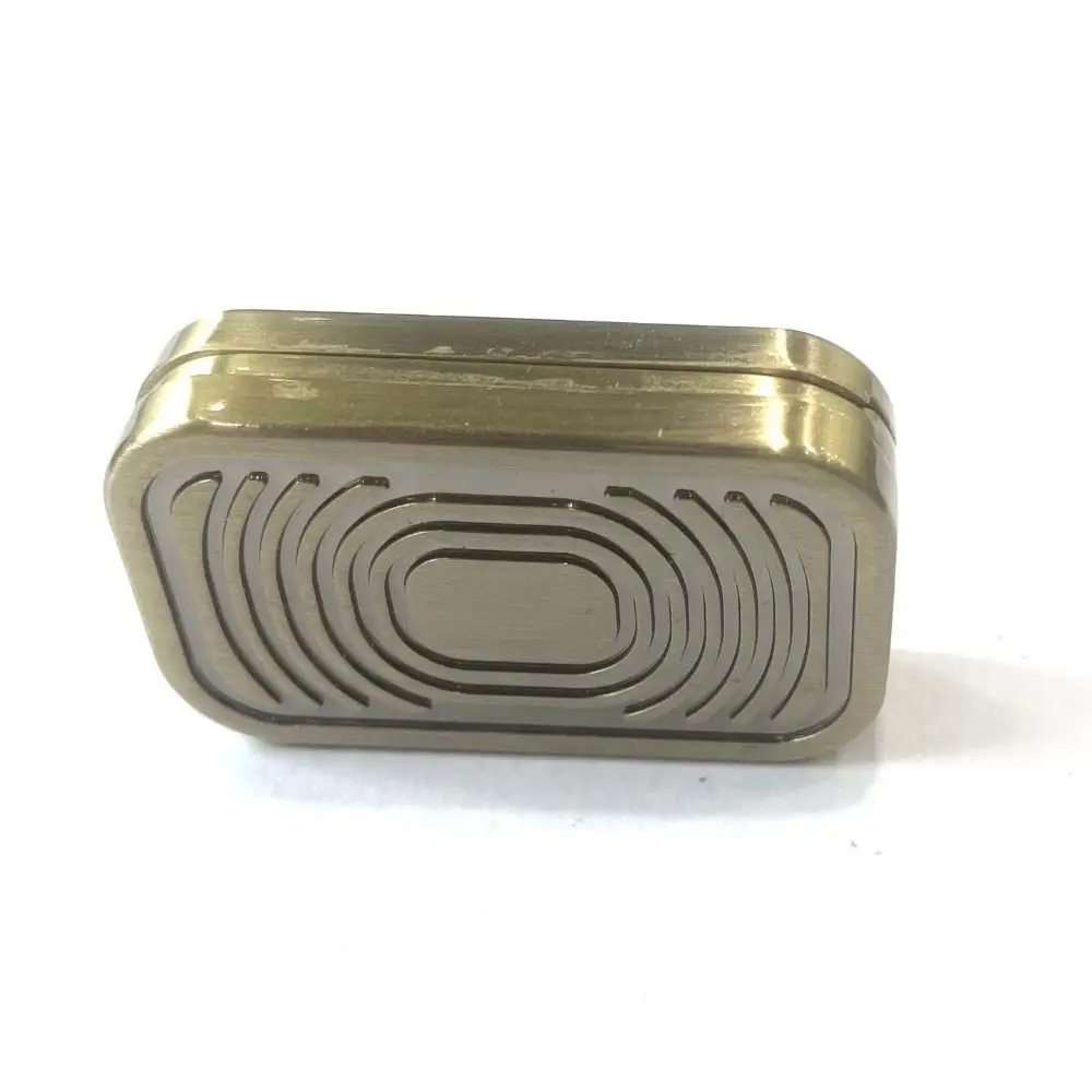 Créatif Triple poussée Fidget curseur main Spinner sensoriel poussée carte magnétique en forme d'appareil photo haptique métal Fidget jouet bureau maison