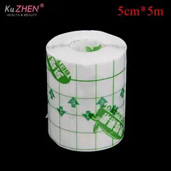 5M/Roll  Non-woven Fabric Film Waterproof Transparent Tape Adhesive Plaster Anti-allergic Wound Dressing Fixation Tape