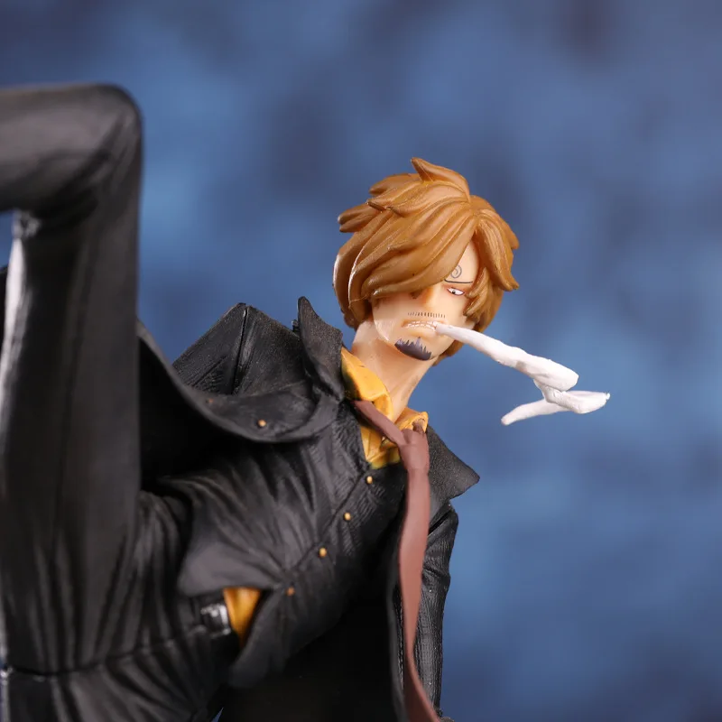 Bandai 26Cm Een Stuk Anime Figuur Sanji Action Figure Vinsmoke Sanji Figma Pvc Model Pop Collectie Speelgoed Cadeau Kids