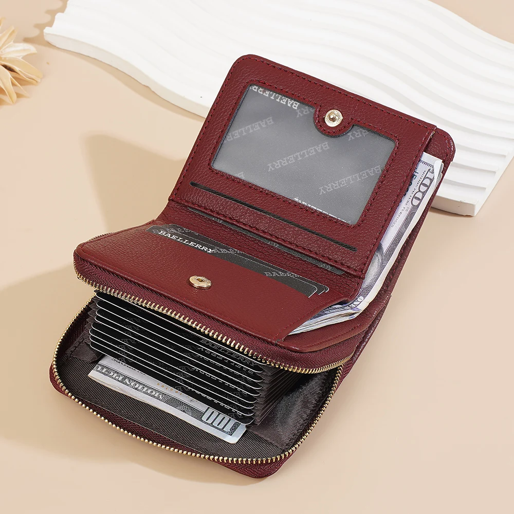 

New Fashion Women Wallets Short Card Bags Zipper Female Purses Coin Pocket Organ Card Holder Mini Wallets For Girls