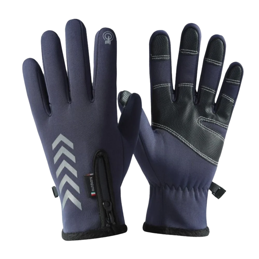 Waterproof Cycling Gloves Fleece Lined Windproof Winter Gloves Touchscreen Compatible Anti Slip Touch Screen Gloves Cycling