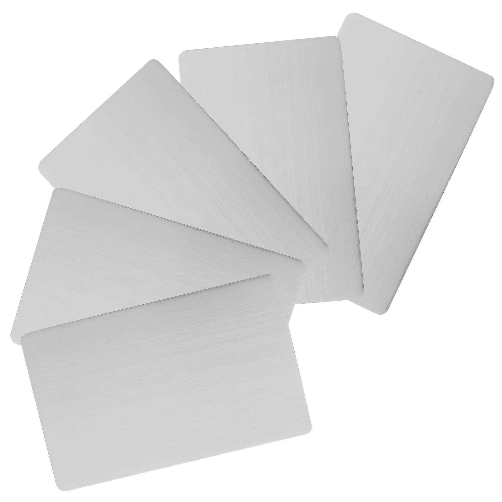 

5pcs Steel Business Card Blanks Engraving Plates Metal Tags Metal Business Card Blanks Plaques Signs Labels Name Plates