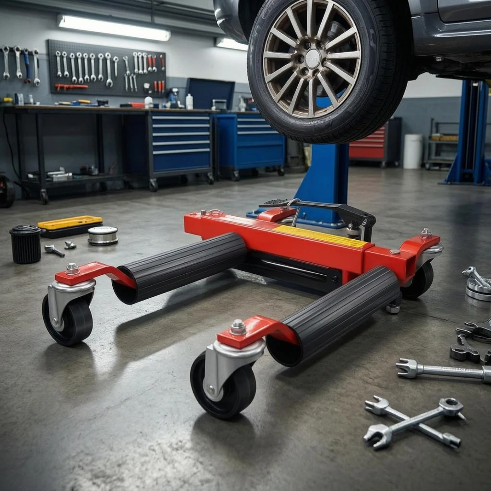 carrello-idraulico-per-spostamento-veicoli-con-ruote-girevoli-dolly-per-riposizionamento-auto-attrezzatura-da-garage-rosso-e-nero-rotazione-a-360°-°-ruote-girevoli