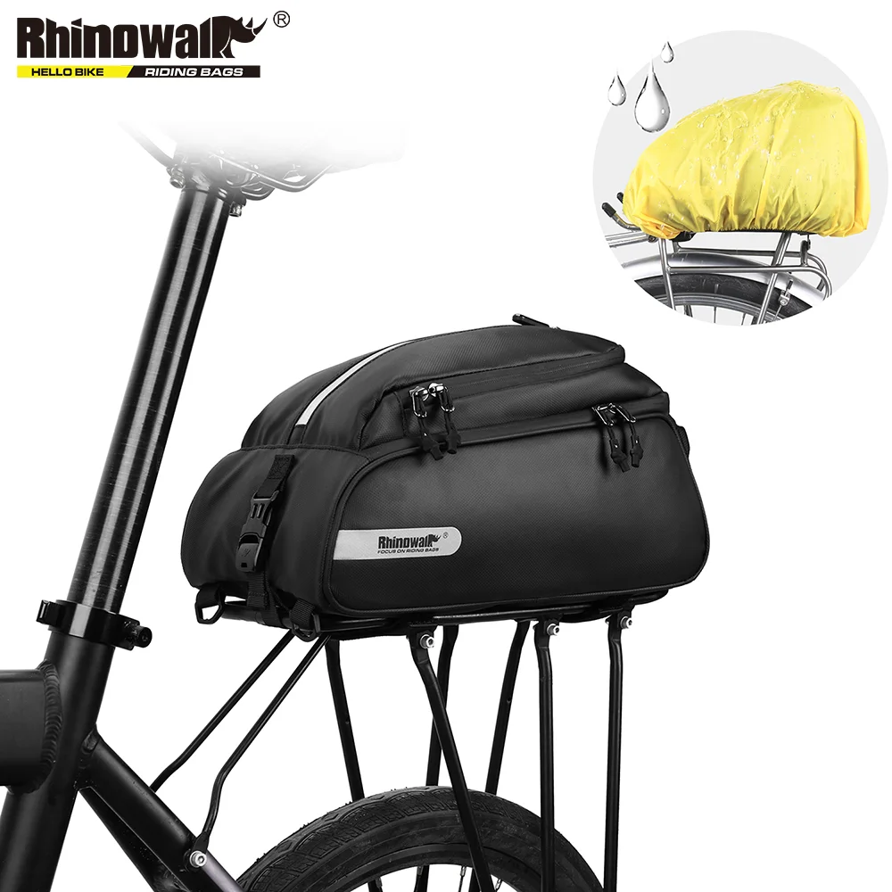 

Rhinowalk Bike Bag Waterproof 12L Bicycle Pannier Trunk Bag Large Capacity Travel Luggage Carrier Saddle Seat Panniers MTB Road