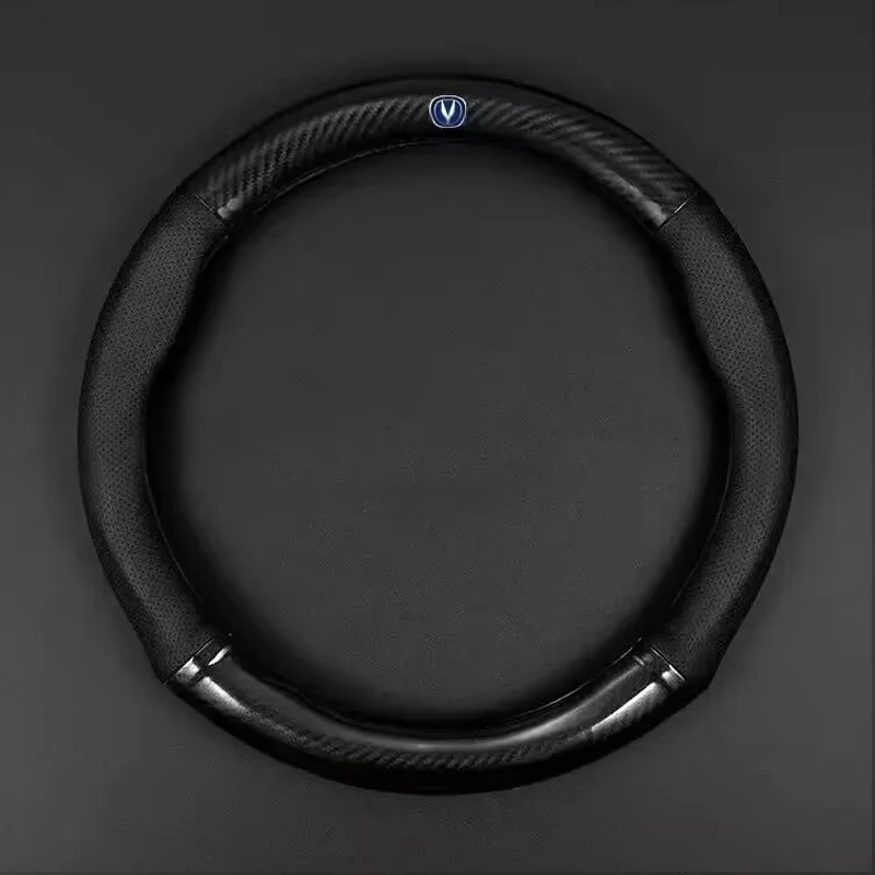 

Car Carbon fiber Anti-slip Steering Wheel Cover For Changan cx70 cs15 cs35 plus cs55 cs35 cs95 cs90 cs75 Auto Accessories