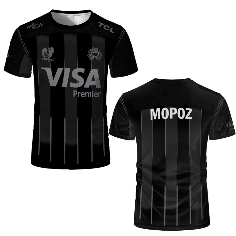 2026 New Gentle Mates Esports Jersey M8 Team Men's Sports Breathable Uniform Unisex Streetwear Short-Sleeve Family Kids Tees