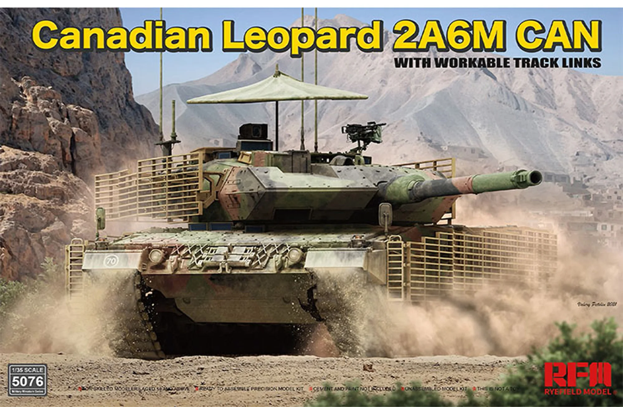 1/35 Wheat Field Assembled Tank RM-5076 Canadian Leopard 2A6M CAN Main Battle Tank