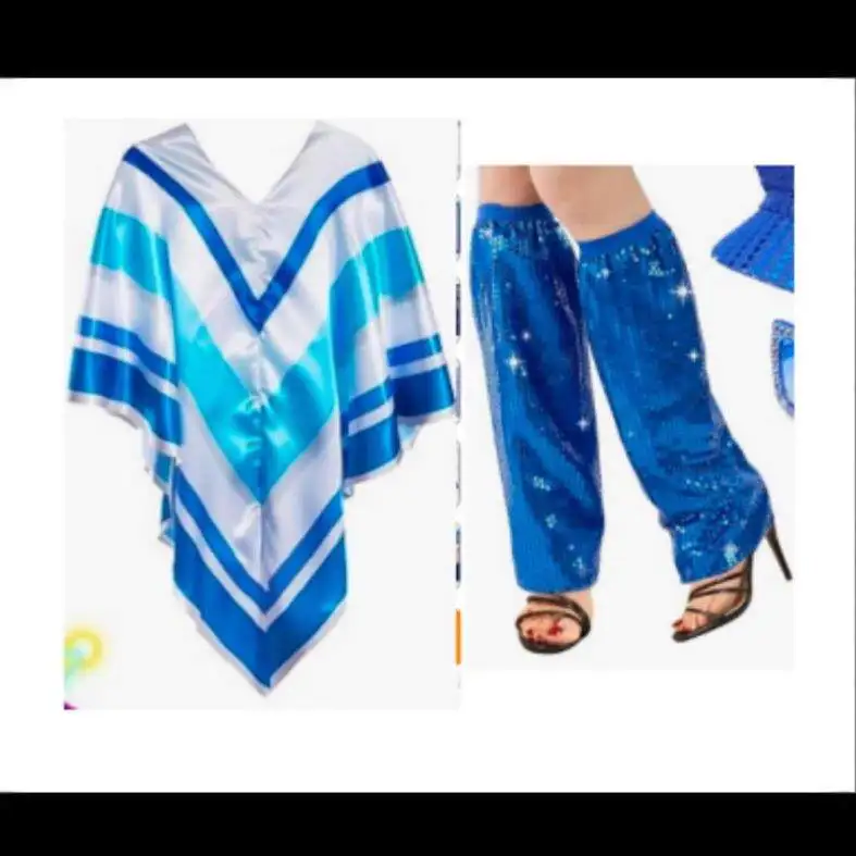 

Halloween Cosplay Printed Cloak Disco Sequin Leggings Cleanfit Style Low Waist PVC Casual Pants for Middle-aged Women