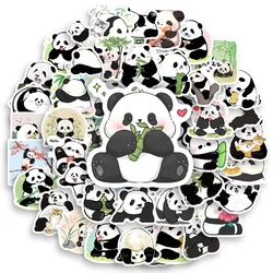 Cute Cartoon Panda Stickers Watercolor Fun DIY Gift Kids Toy Decal for Laptops Phones Scrapbook Luggages Decorative Waterproof