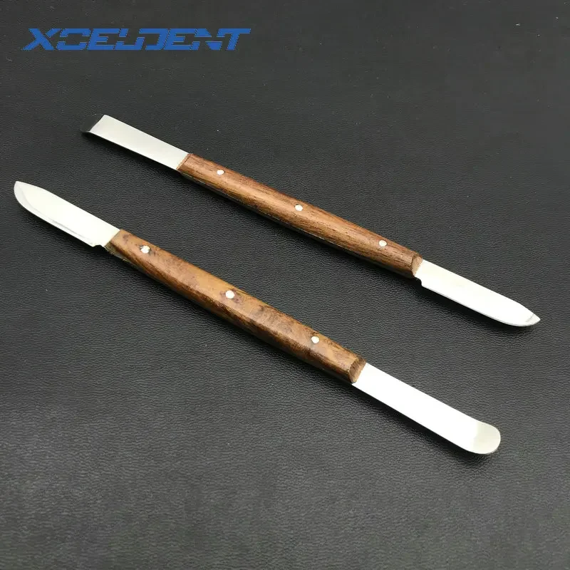 2pcs Dental Lab Impression Material Plaster Spatula Wax Knife Blade Cutter