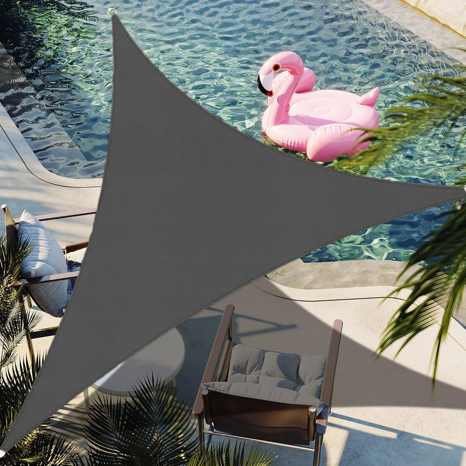 Waterproof Sun Shade Sail UV Block Sunshade for Backyard Yard Deck Patio Garden Outdoor Activities and Facility