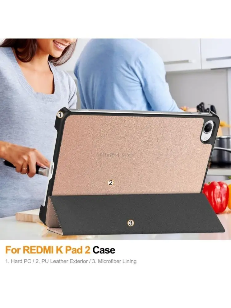 Shockproof PU Case For K Pad 8.8Inch 2026 With 3 Fold Design And All Arounds Protections
