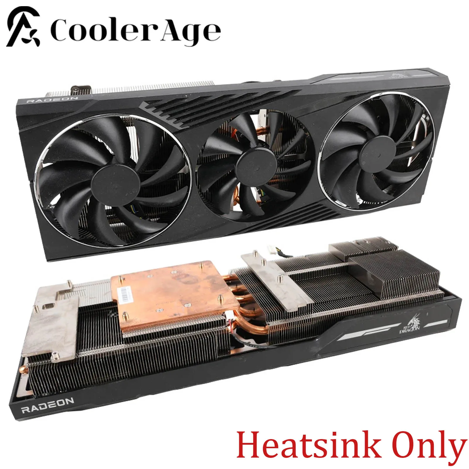 

For PowerColor Red Dragon AMD Radeon RX 6800 XT 16GB Video Card Heatsink Original RX600XT Replacement Graphics Card GPU