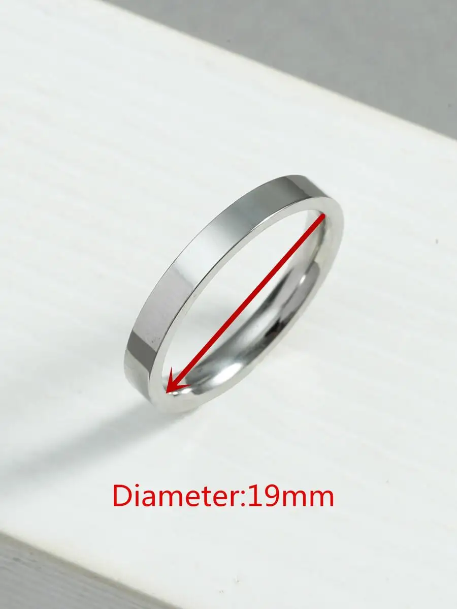 

Minimalist Stainless Steel Band Ring for Men or Unisex Stylish Jewelry Gift