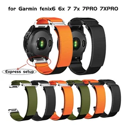 Runcool 22 26mm Wear-resistant nylon strap Garmin fenix7 7Pro 5x 6 6 xpro 7x 7 xpro Quick Release Strap Nylon Instinct strap