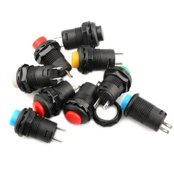 6pcs Self-Lock /Momentary Pushbutton Switches DS427 DS428 12mm OFF- ON Push Button Switch 3A /125VAC 1.5A/250VAC DS-427 DS-428