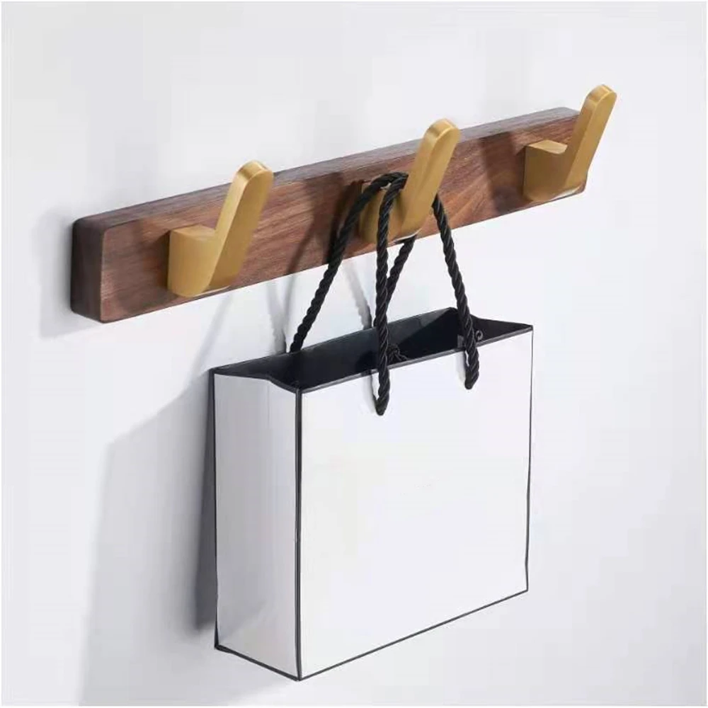 Wood Wall Hook Bathroom Towels Hook Coat Hook Clothes Hanger Hooks Kitchen Living Room Hallway Storage Hooks Decor Bedroom Hook