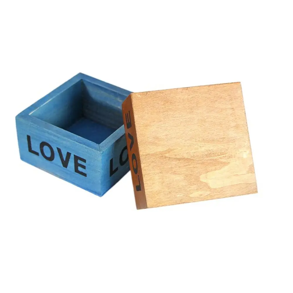 High Quality Creative Flowerpot Retro Wooden Garden Decor Natural Desktop Storage Box