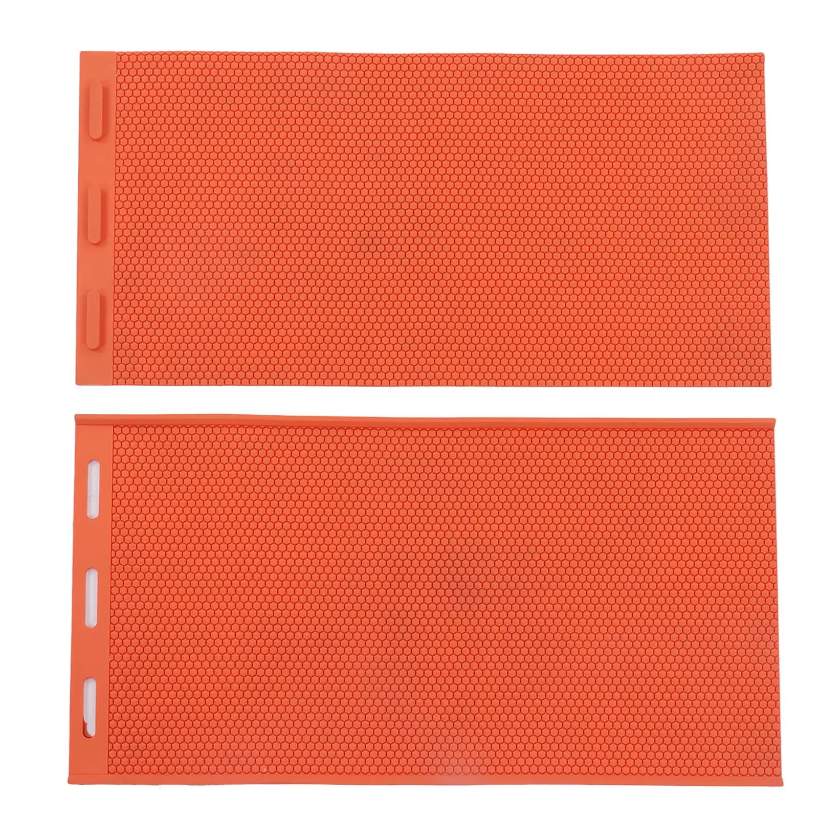 2Pcs Foldable Silicone Beeswax Molds - Orange Press Sheets for beekeeping & Bee Garden Tools