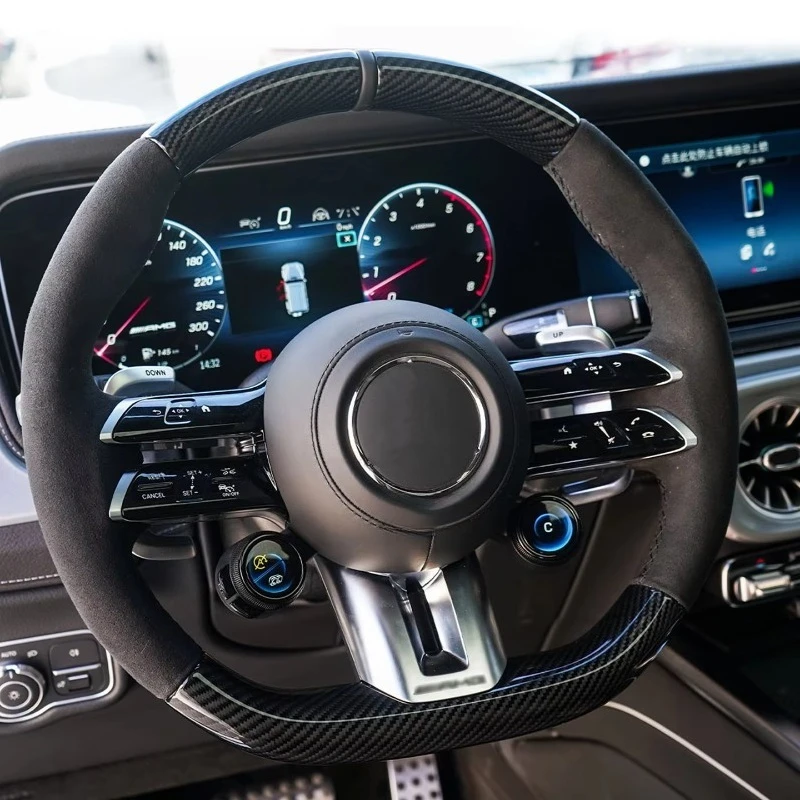 Carbon Fiber Steering Wheel for W222 S-Class Compatible 2014-2020 Custom Heated
